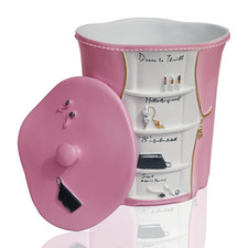 Stylish Pink Mini Trash Bin