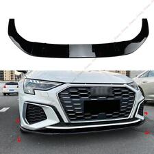 FOR AUDI S3 8Y A3 S-LINE SEDAN/SPORTBACK 2021+ FRONT BUMPER SPLITTER SPOILER LIP