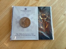 2022 UK £5 BU Coin the 100th Anniversary of Tutankhamun's Tomb Discovery New