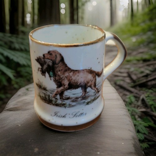 Vintage speckled pottery mug - speckled,