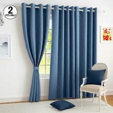 LINEN Blackout Eyelet Curtains