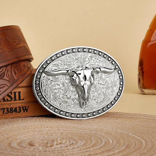 Western belt buckle initial - western,