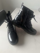 Ladies PAVERS Patent Lace Up