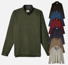 Mens Wrangler Fleece Half Zip Jumper Sweater Fleece 1/4 Zip Pullover SECONDS