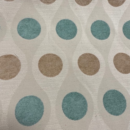 Duck egg blue brown polka - duck,