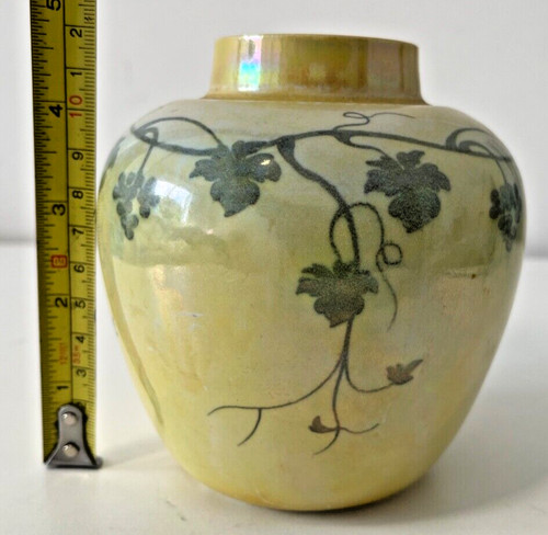 Antique ruskin pottery yellow - antique,