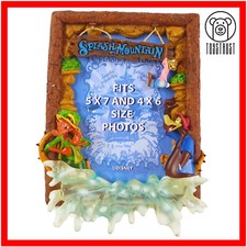 Disney Parks Splash Mountain Photo Picture Frame 3D Resin Fox Rabbit Bear Vintag