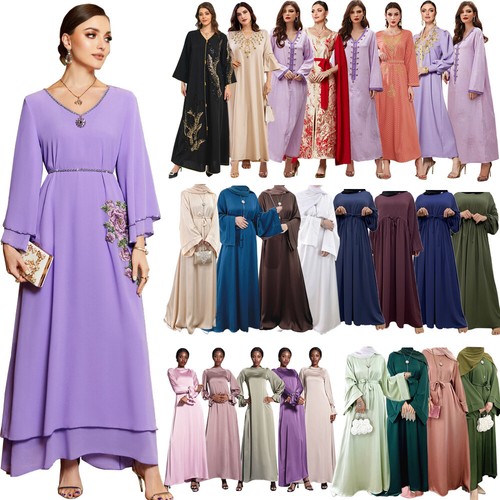 Muslim kaftan women long dress - long,