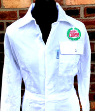Classic Goodwood Revival Mini Cooper Badged Boiler Suit 42" Chest Cotton Drill