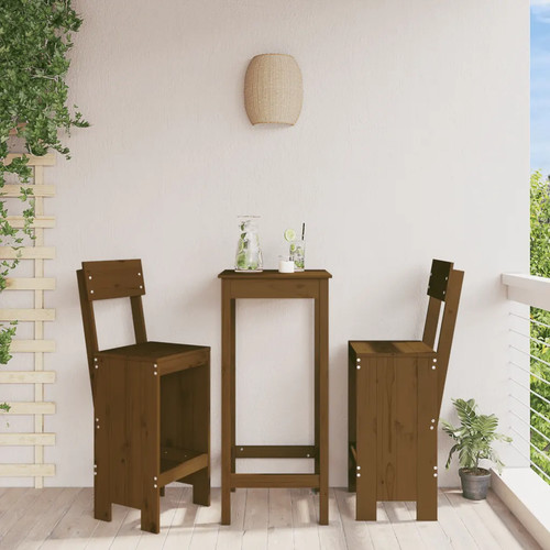 Walplus bar stools - pcs, honey