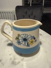 Vintage Sadler jug/ Pitcher Daisy Floral Print  Staffordshire England