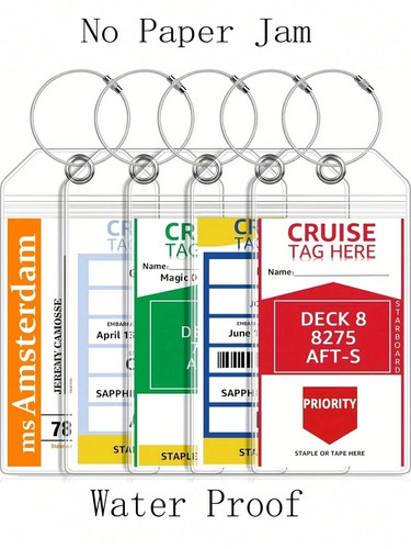 5pcs cruise ship luggage - luggage, tags