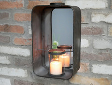 Industrial Mirror & Candle