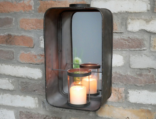 Industrial mirror candle - industrial, &