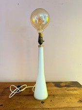 Vintage Danish Mid-Century Modern Kastrup Glas Opaline Table Lamp