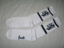 PRINGLE  Mens Lion Logo  Cushioned Sports Socks  White Black