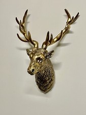 Gold Stag Head Large Antique