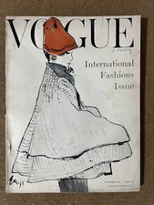 VOGUE UK Magazine Audrey Hepburn September 1955 Vintage British Fashion