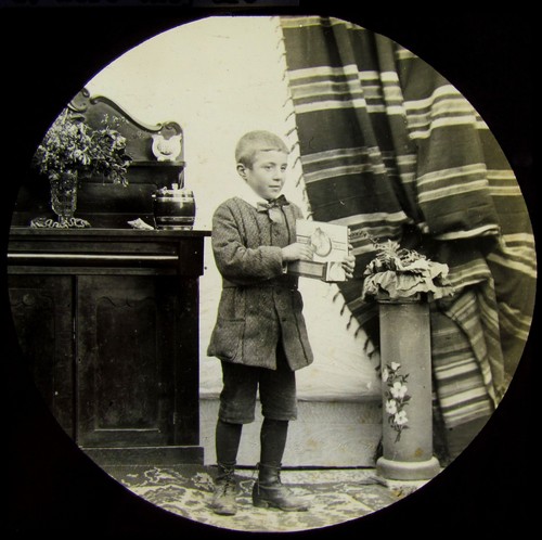 Glass magic lantern slide - lantern,