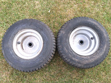 AL-KO Front Wheels Pair 13x6.50-6 For Ride On Lawn Mower Tractor