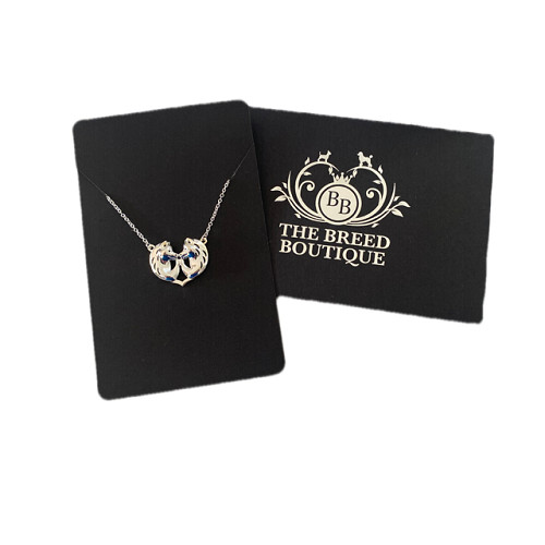 Samoyed duo heart necklace - samoyed,