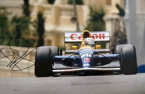 Nigel mansell hand - hand, signed