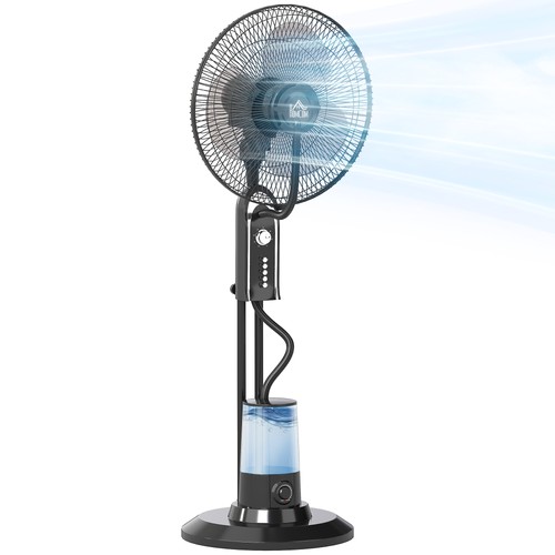 Homcom spray misting fan - spray,