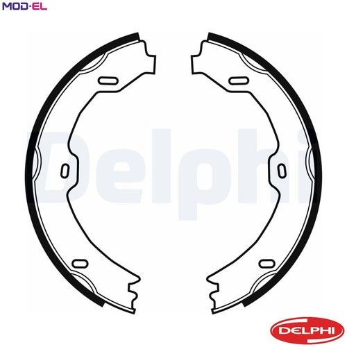 Brake shoe set parking - brake,