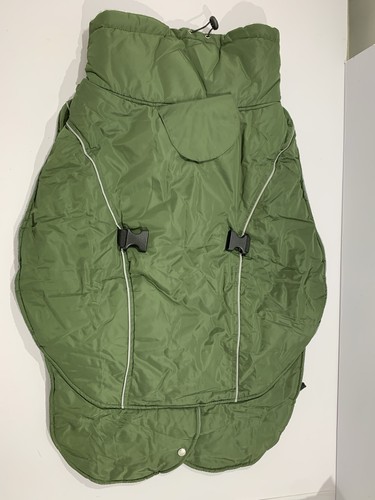 Dog coat green jacket - dog,