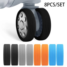 8Pcs Wheels Caster Shoes Silicone Wheels Guard Cover Travel Suitcase Accessories