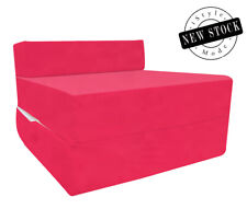 Single Pink Foldout Futon