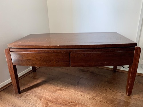 Oak coffee table - coffee,
