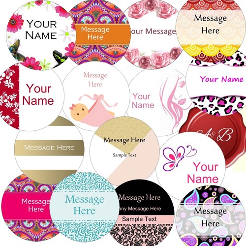 Personalised circle 37mm - personalised,
