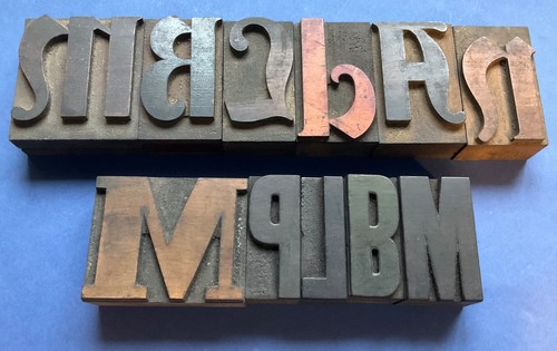 Vintage wooden letterpress