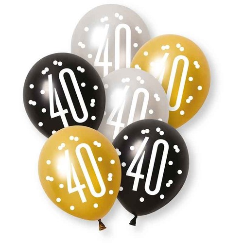 Black 40th happy - 40th, &