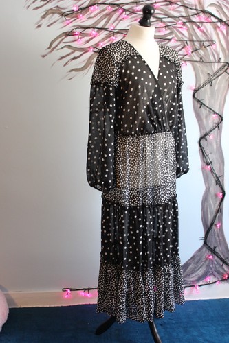 Polka dot tiered sheer - polka,