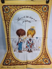 Petticoats and Pantaloons Vintage 70s Original Retro Kitsch Tea Towel UNUSED 