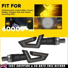 2Pcs Motorcycle Front Rear