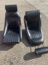 Pair Cobra classic style bucket seats suit Mini, Spitfire,gt6,kit Car Etc.