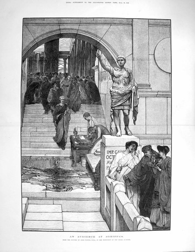 Old antique print - 1876, alma