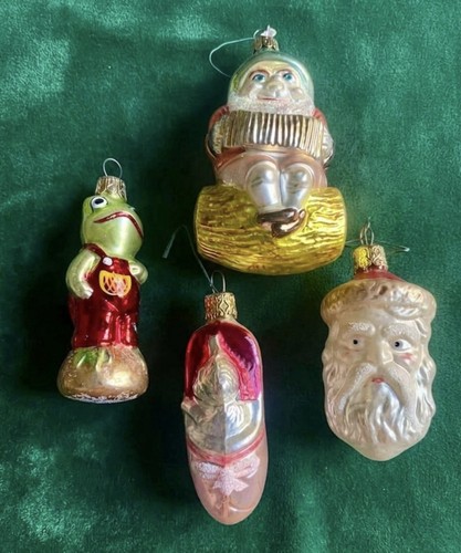 Vintage glass ornaments - vintage,