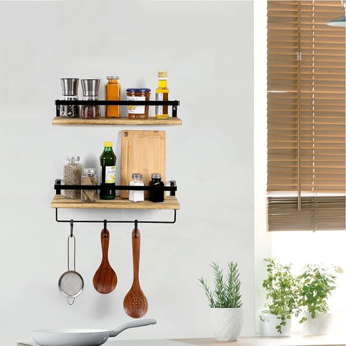 Wooden floating shelf - floating, modern