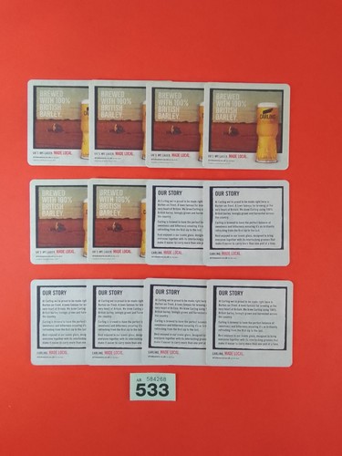 Beer mats carling job - carling, lot