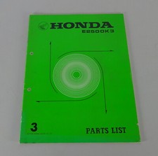 Parts Catalog / List Honda Generator E 2500K3 from 1975