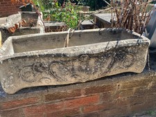 3 x Large stone garden planters 
