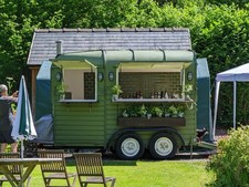 Converted rice horse box into a food/drink trailer