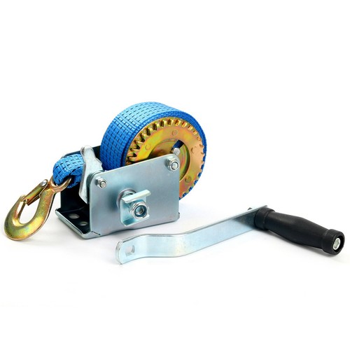 Freetec 600lb hand winch - 600lb, strap