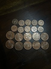 2011 Falkland Island Coins. 10 X 2 Pence. 10 X 1 Pence.