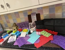 Job Lot Chocolate Cake Decorating Moulds Silicone Mould Bundle