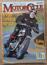 THE CLASSIC MOTORCYCLE APRIL 2001  BROUGH , METISSE, DOUGLAS, TRIUMPH DAYTONA